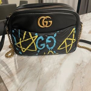 Gucci Medium Ghost Marmont Crossbody Bag